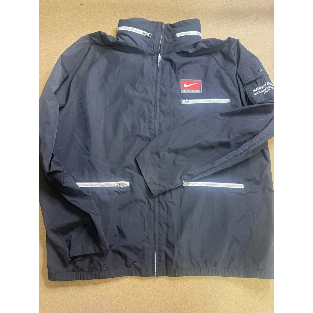 Nike Team Shoe Dog Nike Grand Prix 2023 Windbreaker Jacket Men XL Black Full Zip - Picture 3 of 11